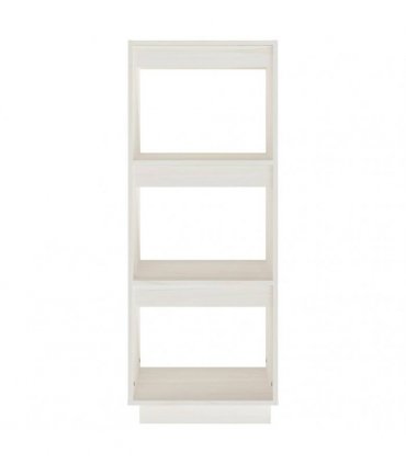 vidaXL Book Cabinet/Room Divider White 40x35x103 cm Solid Pinewood