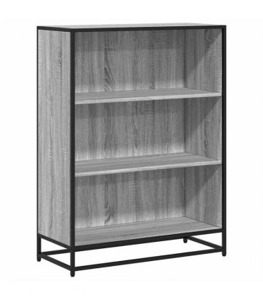 vidaXL Book Cabinet Grey Sonoma 80.5x35x107.5 cm Engineered Wood