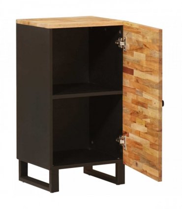 vidaXL Side Cabinet with Door Brown 40 x 33 x 75 cm Solid Mango Wood