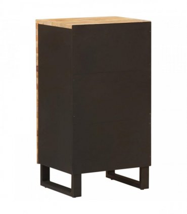 vidaXL Side Cabinet with Door Brown 40 x 33 x 75 cm Solid Mango Wood