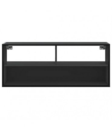 vidaXL TV Cabinet Black 100x31x39.5 cm Engineered Wood and Metal