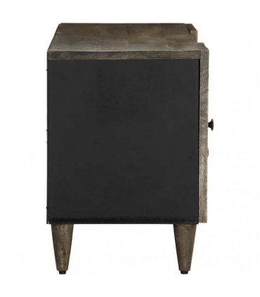 vidaXL TV Cabinet Light Grey 105x33.5x46 cm Solid Wood Mango