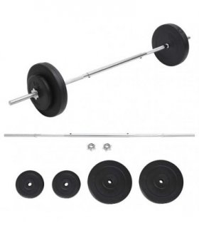 vidaXL Barbell with Plates Set 30 kg