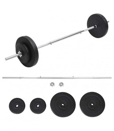 vidaXL Barbell with Plates Set 30 kg