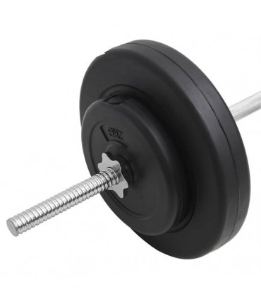 vidaXL Barbell with Plates Set 30 kg