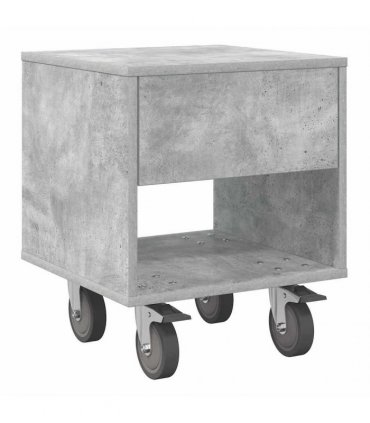 vidaXL Bedside Table 2 pcs Concrete Grey 40.5 x 40 x 48 cm
