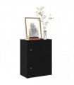 vidaXL Bookcase Black Oak 40x24x52 cm Engineered Wood