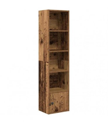vidaXL Bookcase Old Wood 31x24x127 cm Engineered Wood