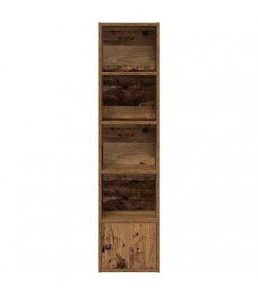 vidaXL Bookcase Old Wood 31x24x127 cm Engineered Wood