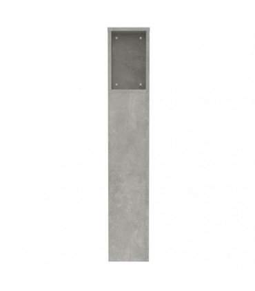 vidaXL Headboard Cabinet | Concrete grey | Engineered wood | Medium
