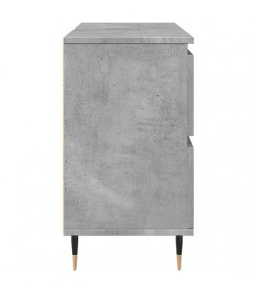 vidaXL Bathroom Cabinet Concrete Grey 80x33x60 cm Engineered Wood