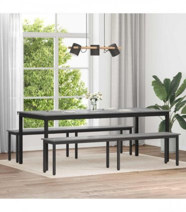 vidaXL Bench Grey Sonoma 200 x 35 x 45 cm Engineered Wood