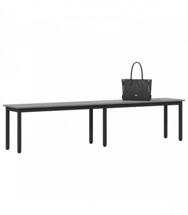 vidaXL Bench Grey Sonoma 200 x 35 x 45 cm Engineered Wood