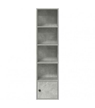 vidaXL Bookcase Concrete Grey 31x24x127 cm Engineered Wood