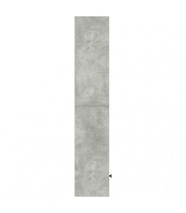 vidaXL Bookcase Concrete Grey 31x24x127 cm Engineered Wood