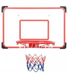 vidaXL Five Piece Wall Mounted Basketball Backboard Set
