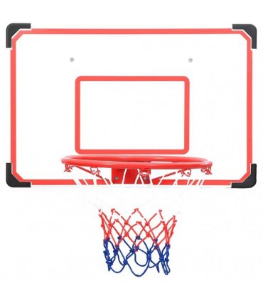 vidaXL Five Piece Wall Mounted Basketball Backboard Set