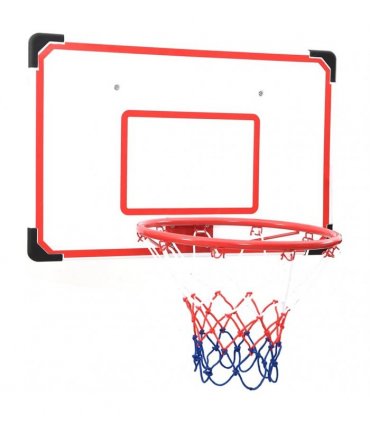 vidaXL Five Piece Wall Mounted Basketball Backboard Set