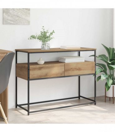 vidaXL Console Table Artisan Oak 100 x 40 x 75 cm Engineered Wood
