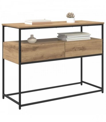 vidaXL Console Table Artisan Oak 100 x 40 x 75 cm Engineered Wood