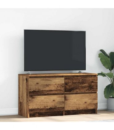 vidaXL TV Cabinet Old Wood 100x35x54 cm Engineered Wood