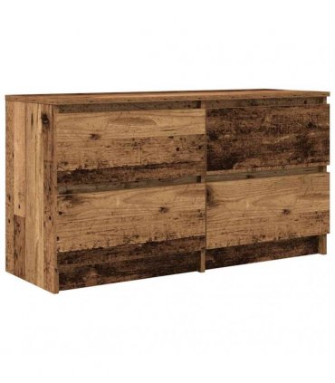 vidaXL TV Cabinet Old Wood 100x35x54 cm Engineered Wood