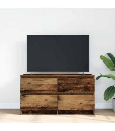vidaXL TV Cabinet Old Wood 100x35x54 cm Engineered Wood