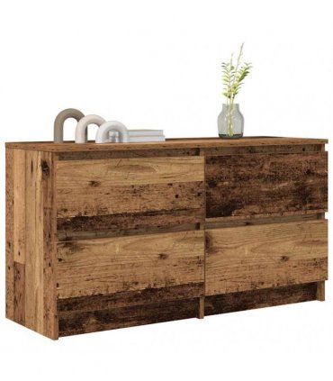 vidaXL TV Cabinet Old Wood 100x35x54 cm Engineered Wood