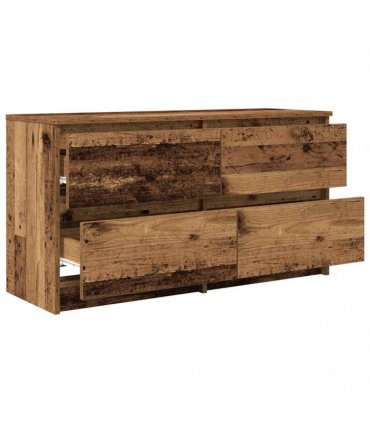 vidaXL TV Cabinet Old Wood 100x35x54 cm Engineered Wood
