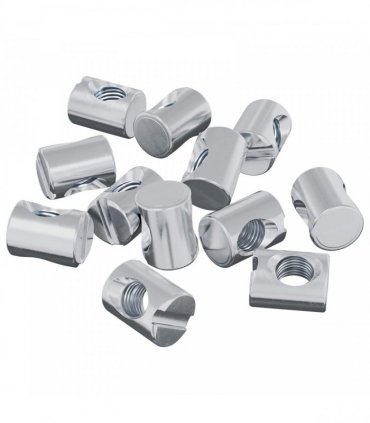 vidaXL Barrel Nuts 3462 pcs Silver M6 x 13 mm Metal