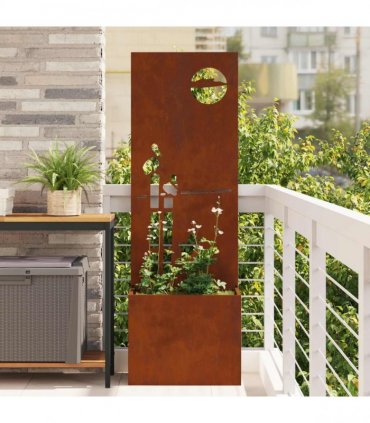 vidaXL Garden Privacy Screen Rusty 50 x 32 x 150 cm Weathering steel