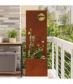 vidaXL Garden Privacy Screen Rusty 50 x 32 x 150 cm Weathering steel