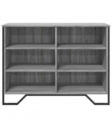 vidaXL Sideboard Grey Sonoma 101x35.5x74.5 cm Engineered Wood