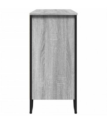 vidaXL Sideboard Grey Sonoma 101x35.5x74.5 cm Engineered Wood