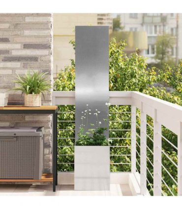 vidaXL Garden Privacy Screen Silver 32 x 150 cm Galvanised steel