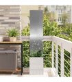vidaXL Garden Privacy Screen Silver 32 x 150 cm Galvanised steel