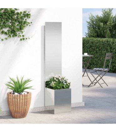 vidaXL Garden Privacy Screen Silver 32 x 150 cm Galvanised steel