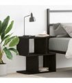 vidaXL Bedside Cabinet Black Oak 50 x 30 x 51,5 cm Engineered Wood