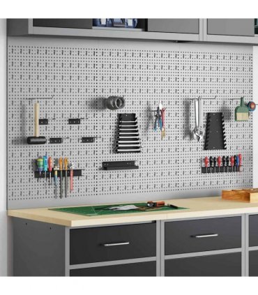 vidaXL Tool Wall Panel 3 pcs Grey 150 x 1 x 80 cm