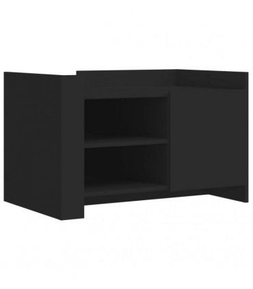 vidaXL Coffee Table Black 80x50x50 cm Engineered Wood