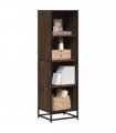 vidaXL Book Cabinet Brown Oak 40x35x139 cm Engineered Wood