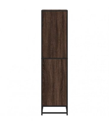 vidaXL Book Cabinet Brown Oak 40x35x139 cm Engineered Wood
