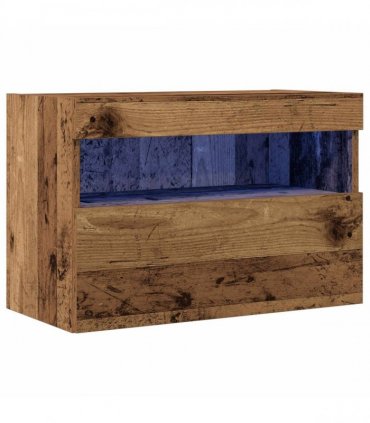 vidaXL TV Wall Cabinet Old wood 60 x 30 x 40 cm Engineered Wood