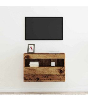 vidaXL TV Wall Cabinet Old wood 60 x 30 x 40 cm Engineered Wood
