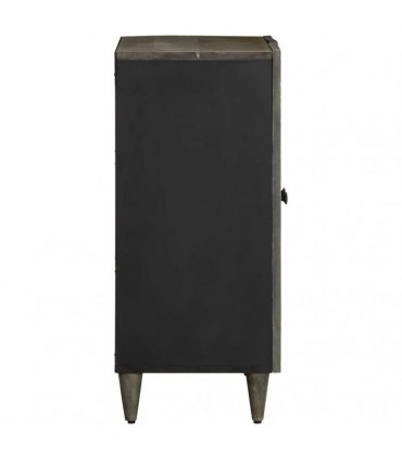 vidaXL Sideboard Light Grey 60x33.5x75 cm Solid Wood Mango