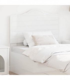 vidaXL Headboard Gloss White Engineered wood
