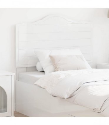 vidaXL Headboard Gloss White Engineered wood