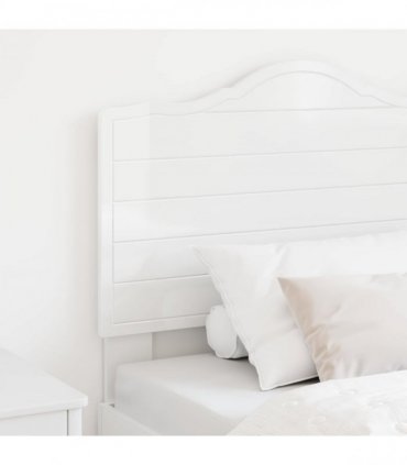 vidaXL Headboard Gloss White Engineered wood