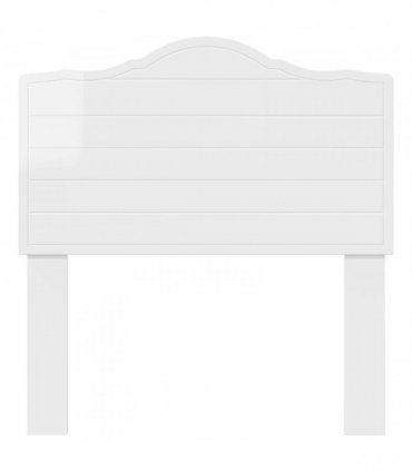 vidaXL Headboard Gloss White Engineered wood