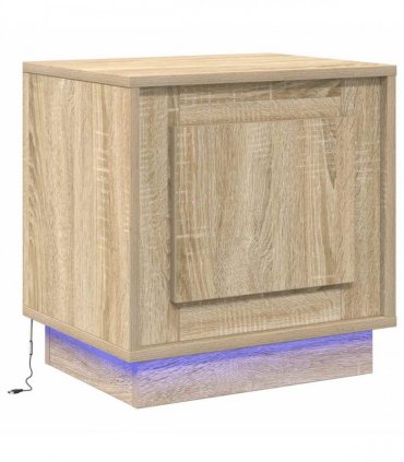 vidaXL Bedside Cabinet Sonoma Oak 44 x 34.5 x 45 cm Engineered Wood